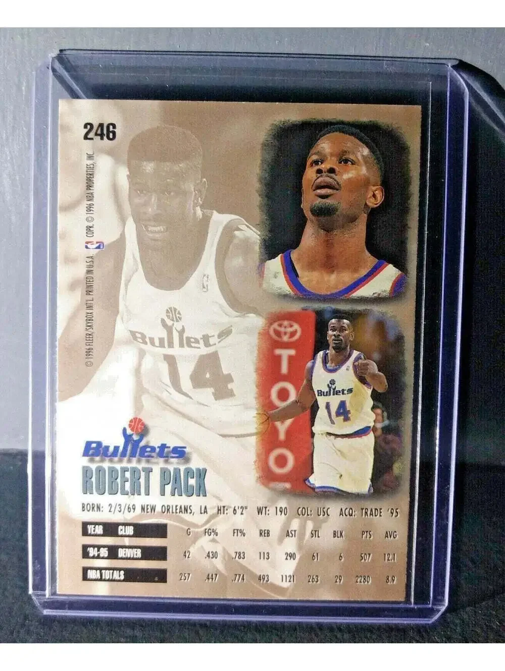 1995-96 Robert Pack #246 Basketball Card